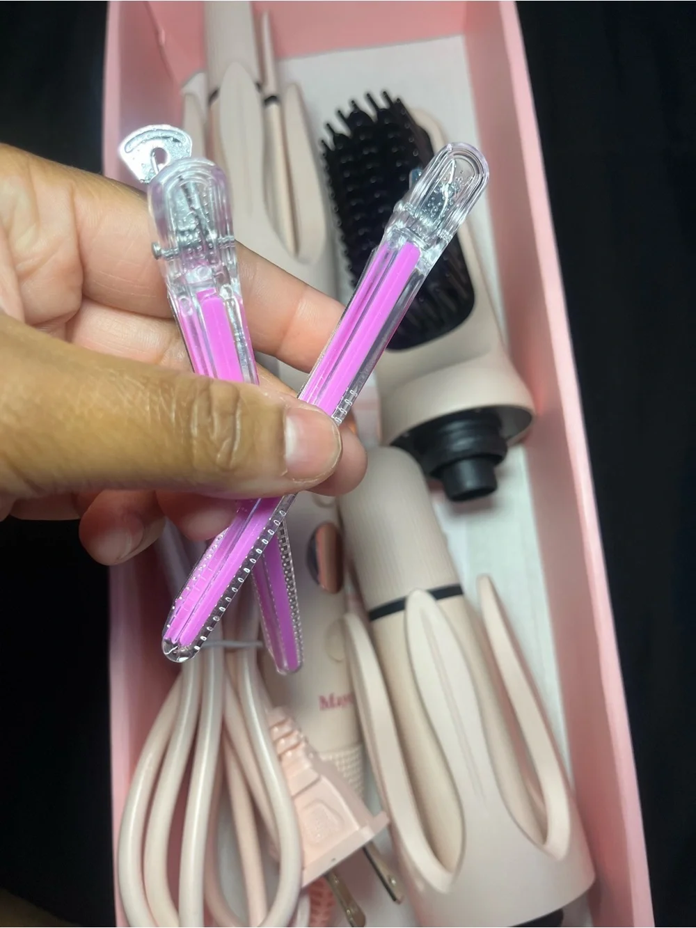 Multi-In-One Automatic Hair Curler - Pink